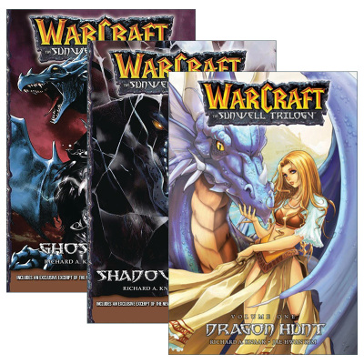 Warcraft Blizzard Manga 魔兽争霸 太阳之井三部曲系列 3册进口原版英文书籍