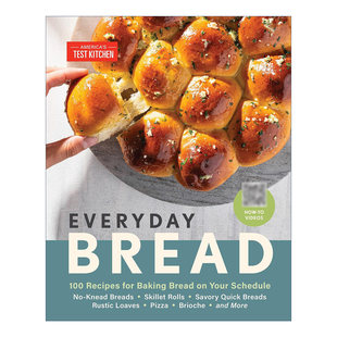 在你 精装 Everyday 每日面包 英文版 书籍 英文原版 Kitchen 日程表上烤面包 Bread America 100个食谱 进口英语原版 Test
