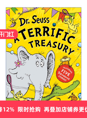 英文原版 Dr. Seuss A Terrific Treasury 苏斯博士5个经典故事合集 精装彩色插画收藏版 英文版 进口英语原版书籍