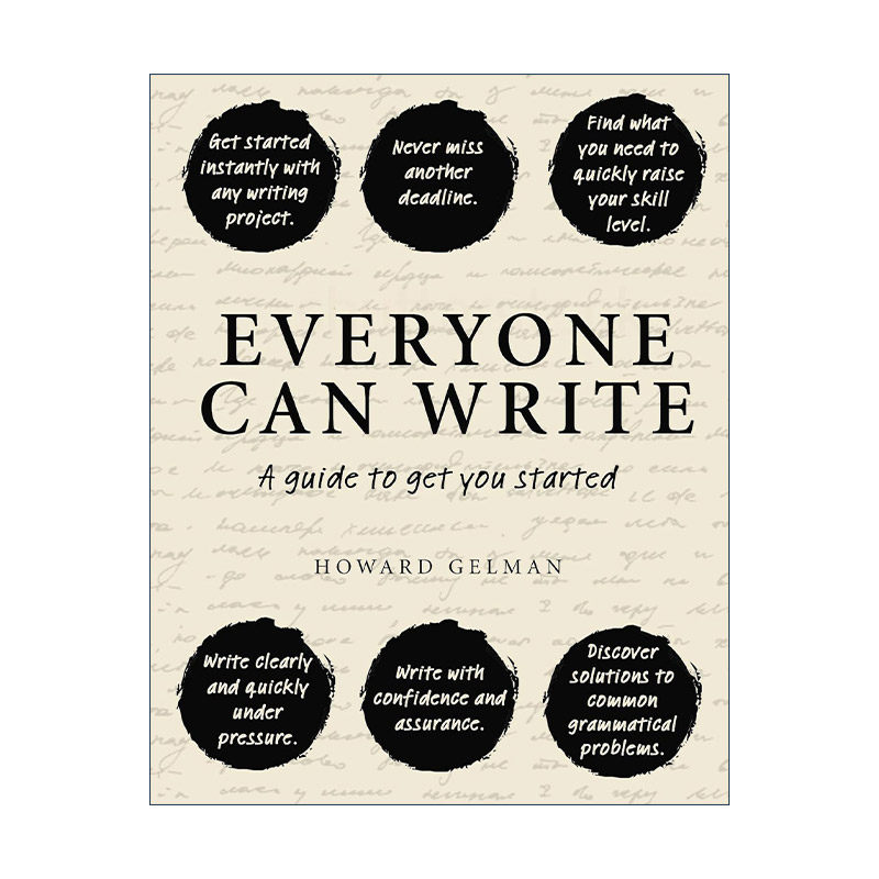 英文原版 Everyone Can Write 每个人都可以写作 入门指南 精装 Howard Gelman英文版 进口英语原版书籍