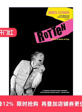 英文原版 Rotten No Irish No Blacks No Dogs 没有爱尔兰人 没有黑人 没有狗 性枪乐队自传 英文版 进口英语原版书籍