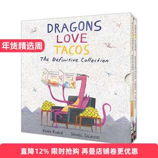 Dragons Love Tacos Box Set 爱吃玉米饼的龙2本精装套装进口原版英文书籍
