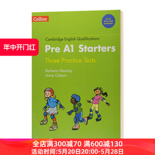 英文版 Starters 进口原版 英文原版 Tests 英语考试书 柯林斯剑桥少儿英语一级测试题 Practice for Pre