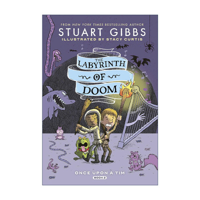 英文原版 The Labyrinth of Doom 厄运迷宫 蒂姆的冒险故事2 精装 Stuart Gibbs 英文版 进口英语原版书籍