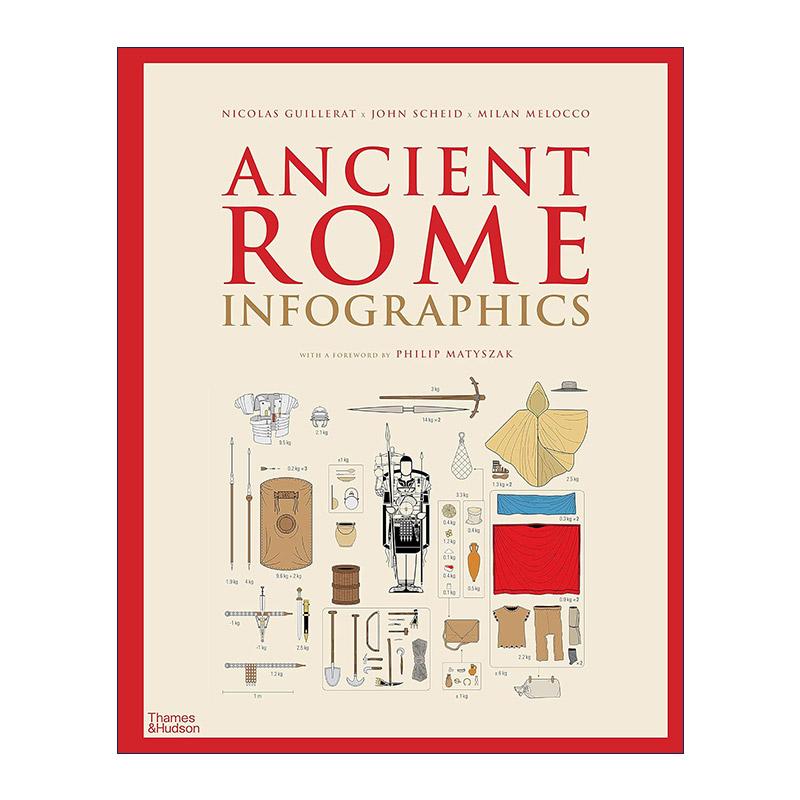 英文原版 Ancient Rome Infographics 古罗马 信息图表 人文历史社会文化 精装 英文版 进口英语原版书籍