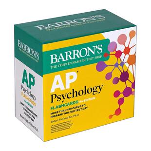 英文原版 AP Psychology Flashcards 巴朗AP心理学闪卡 第6版 英文版 进口英语原版书籍