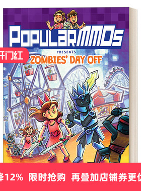 英文原版 PopularMMOs Presents Zombies’ Day Off 全彩奇幻冒险游戏漫画 丧尸假日 英文版 进口英语原版书籍