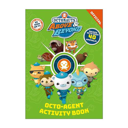 英文原版 Octonauts Above & Beyond Octo-Agent Activity Book 海底小纵队 儿童益智游戏绘本 找不同 填字游戏 进口英语原版书籍