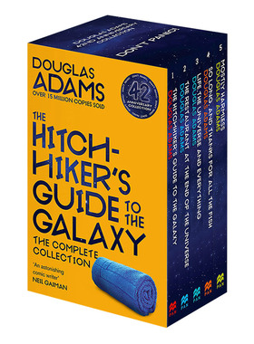 银河系搭车客指南五册盒装全集 Douglas Adams The Hitchhiker Trilogy Boxset 英文原版小说 道格拉斯亚当斯 英文版进口英语书籍