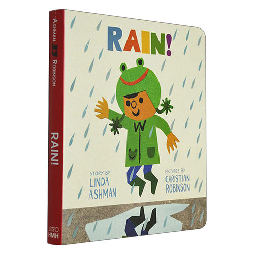 Rain 雨天 纸板书 市场街最后一站插画家Linda Ashman  儿童启蒙图画故事书进口原版英文书籍