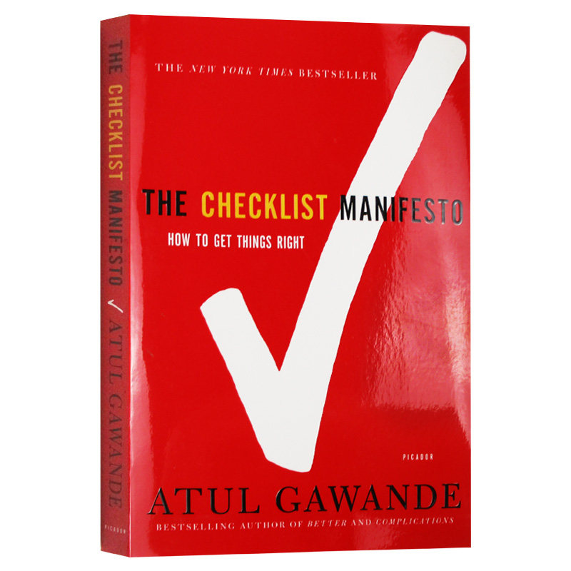 清单革命 The Checklist Manifesto 英文原版书 清单4大行事原则 捍卫安全与正确的清单 畅销英语书籍 阿图葛文德医生Atul Gawande