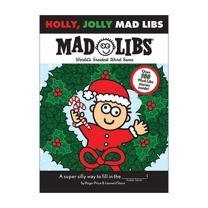 Holly, Jolly Mad Libs 圣洁而欢乐的圣诞节 疯狂填词游戏进口原版英文书籍