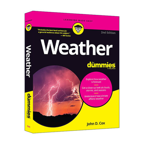 英文原版 Weather for Dummies 天气达人迷 第2版 北美地理入门基础知识 英文版 进口英语原版书籍