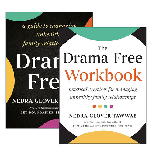 英文原版 Drama Free系列2册 戏剧自由 管理不健康家庭关系的指南/练习册 界限作者Nedra Glover Tawwab 英文版 进口英语原版书籍