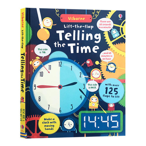 Usborne Lift-the-Flap Telling the Time 认识时间翻翻书进口原版英文书籍