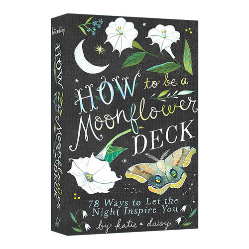 英文原版 How to Be a Moonflower Deck 月光花属 盒装卡牌 英文版 进口英语原版书籍