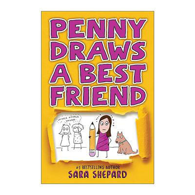 英文原版 Penny Draws a Best Friend 佩妮画了个好朋友 儿童小说 谎言游戏作者Sara Shepard 英文版进口英语原版书籍