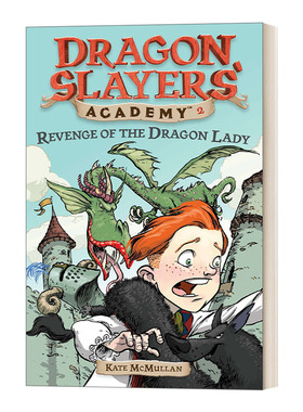英文原版 Dragon Slayers' Academy #2 Revenge of the Dragon Lady 从前有条喷火龙2 火龙的报复 英文版 进口英语原版书籍