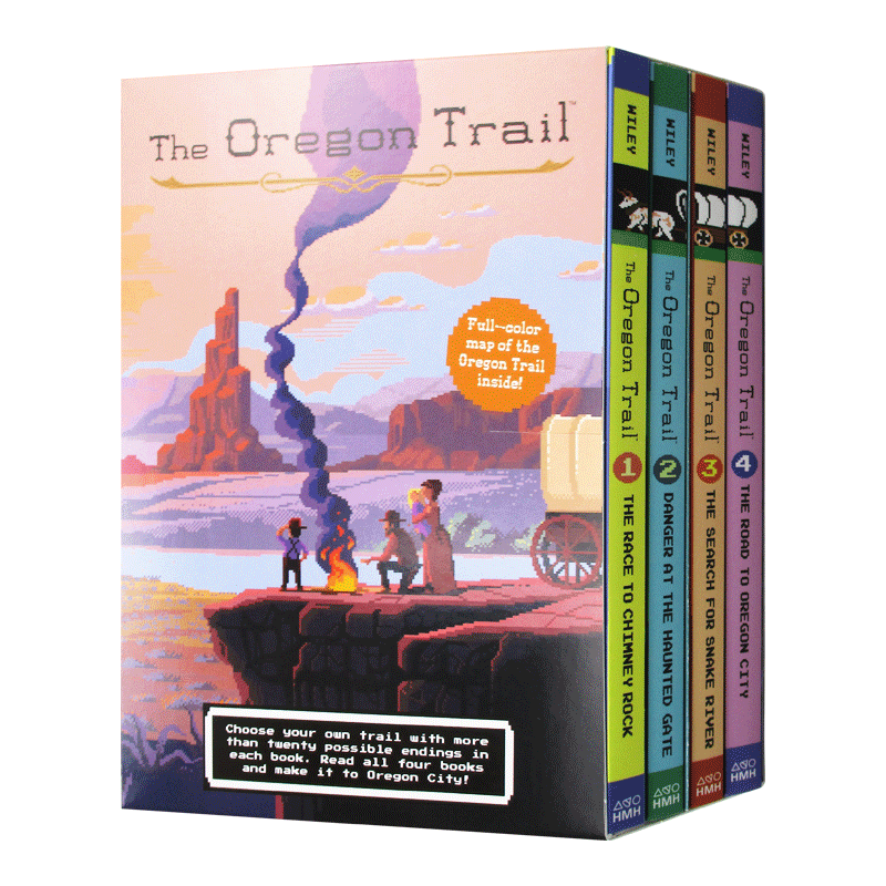 The Oregon Trail 俄勒冈之旅4本套 送海报地图 (套书 4册/套)进口英文原版书籍