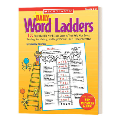 Daily Word Ladders: Grades 2–3每日单词阶梯练习小学二三年级进口原版英文书籍