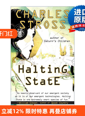 Halting State 停机状态 惊悚科幻小说 雨果奖得主Charles Stross进口原版英文书籍