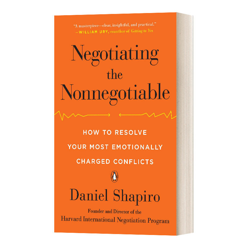 英文原版 Negotiating the Nonnegotiable 不妥协的谈判 哈佛大学经典谈判心理课 英文版 进口英语原版书籍