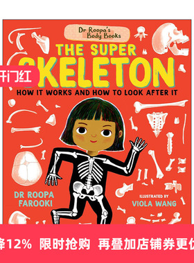 英文原版 Dr Roopa's Body Books The Super Skeleton 鲁帕医生博士的人体之书 超级骨骼 精装绘本 英文版 进口英语原版书籍