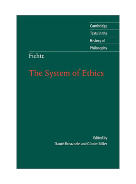 英文原版 Fichte The System of Ethics 费希特 伦理学体系 剑桥哲学史文本系列 英文版 进口英语原版书籍
