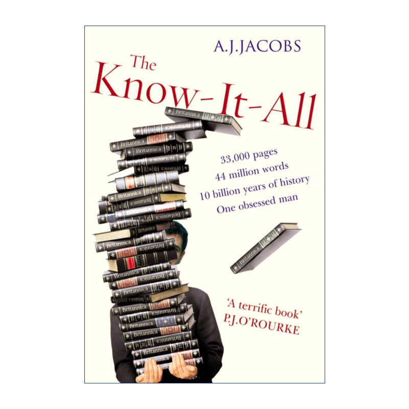 The Know-It-All 智高无上 当我啃完大英百科全书 A·J·雅各布进口英文原版书籍