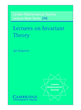 Lectures on Invariant Theory 不变量理论讲座 伦敦数学会讲义系列进口英文原版书籍