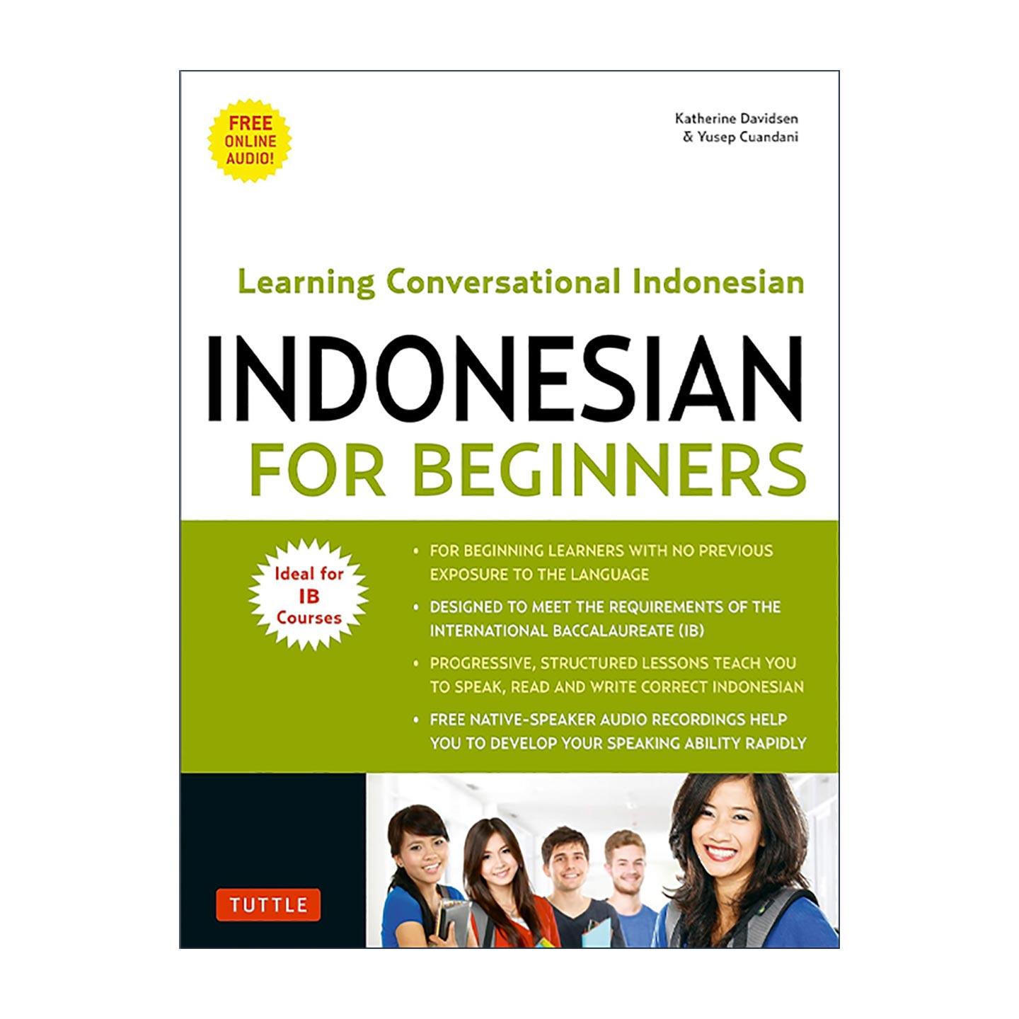 英文原版 Indonesian for Beginners 印度尼西亚语初学者指南 含免费下载音频 英文版 进口英语原版书籍