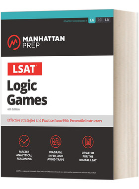 LSAT Logic Games 曼哈顿LSAT逻辑游戏进口原版英文书籍