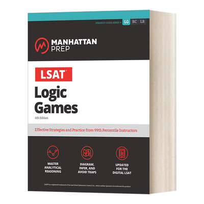 LSAT Logic Games 曼哈顿LSAT逻辑游戏进口原版英文书籍