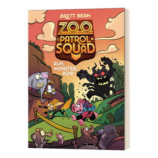 Squad 书籍 进口英语原版 跑 Zoo Patrol 怪物 Monster Run 英文版 英文原版 动物园巡逻队 精装 第二册