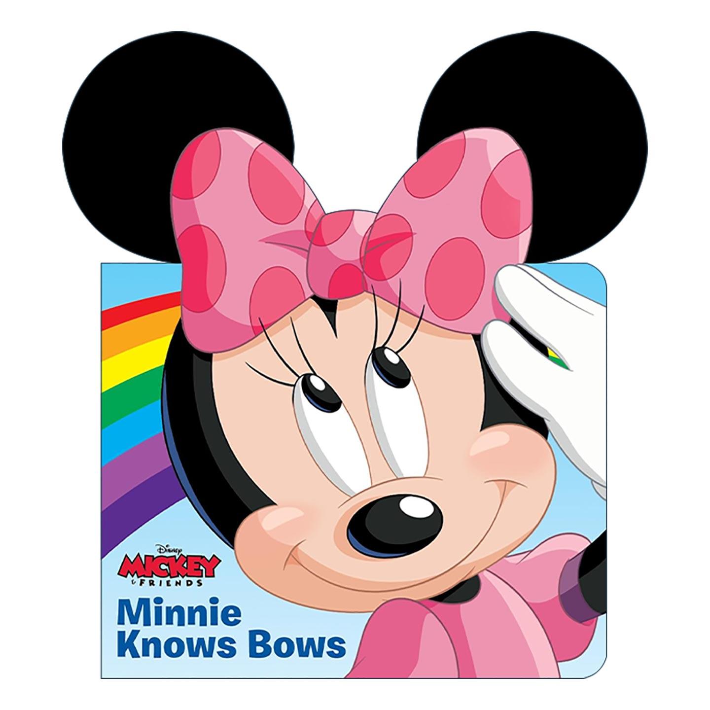 英文原版 Minnie Knows Bows Disney Mickey & Friends 米妮知道蝴蝶结 迪士尼米奇和朋友们 耳朵书系列 儿童绘本 纸板书 英文版