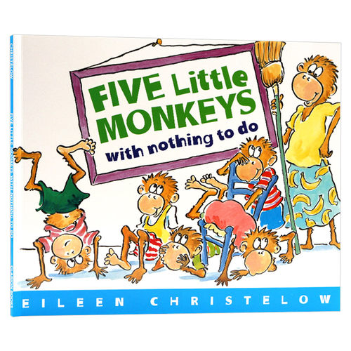 五只小猴子无事可做 Five Little Monkeys with Nothing to Do 英文原版绘本 廖彩杏书单 儿童英语启蒙认知 亲子互动读物 英文版