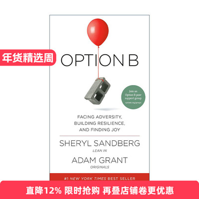 英文原版 Option B 另一种选择 直面逆境 培养复原力 重拾快乐 传记 Sheryl Sandberg 精装 英文版 进口英语原版书籍