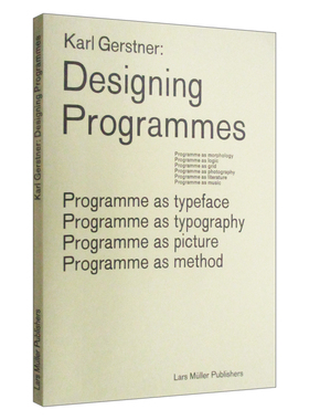 英文原版 Designing Programmes 设计程序 字体 排版 图片 方法的程序 英文版 进口英语原版书籍
