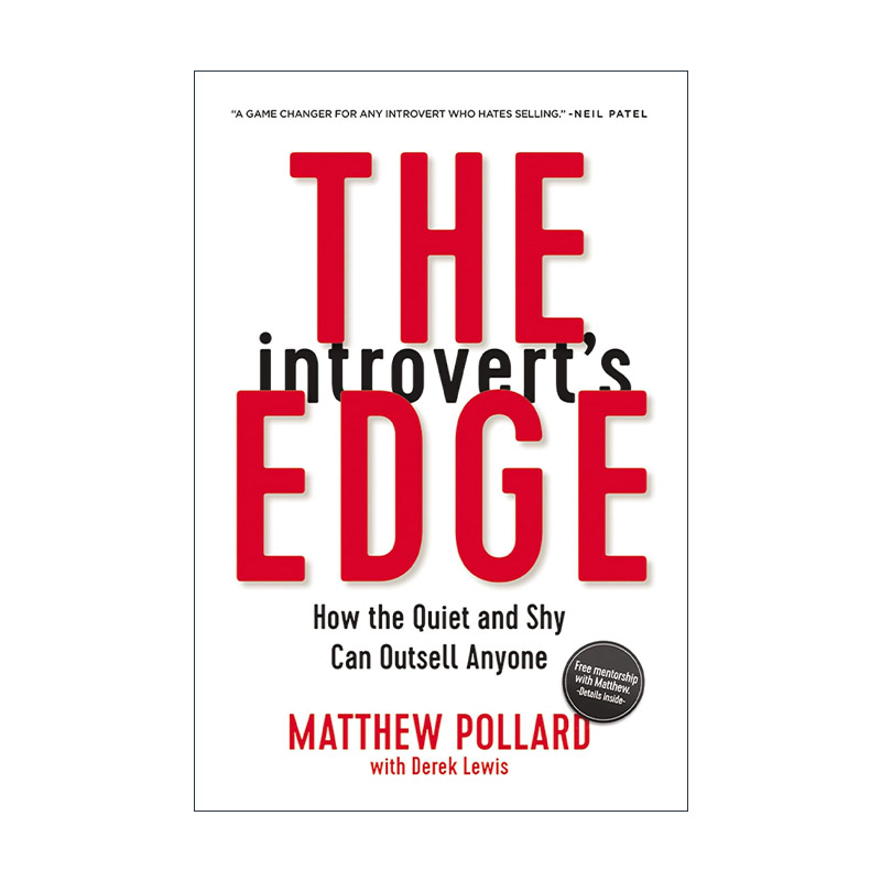 英文原版 The Introvert's Edge 内向者的优势 安静害羞的人如何脱颖而出 英文版 进口英语原版书籍
