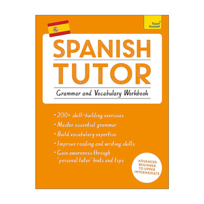 原版 Teach Yourself Spanish Tutor Grammar and Vocabulary Workbook 自学西班牙语 语法和词汇练习 进口原版书籍