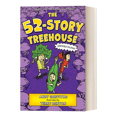 英文原版The 52-Story Treehouse  小屁孩树屋历险记 52层树屋故事进口书籍