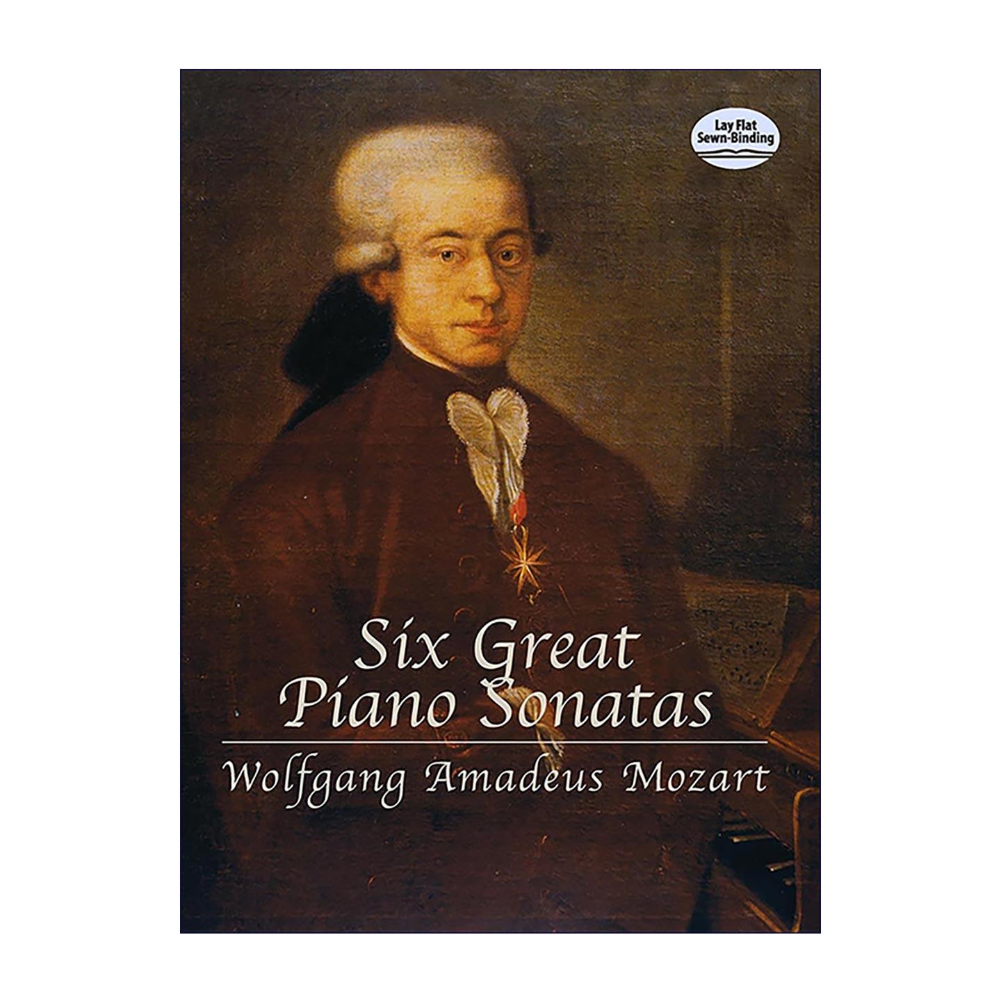 英文原版 Six Great Piano Sonatas 莫扎特六大经典钢琴奏鸣曲 乐谱 英文版 进口英语原版书籍