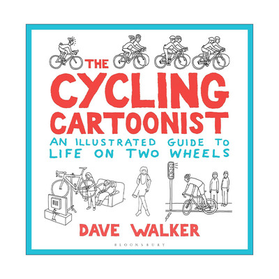 英文原版 The Cycling Cartoonist 自行车上的生活 精装漫画 英文版 进口英语原版书籍