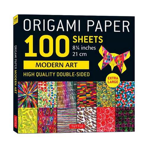 英文原版 Origami Paper 100 sheets Modern Art 8 1/4