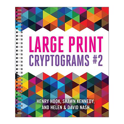 英文原版 Large Print Cryptograms #2 密码学卷二 美国密码协会 英文版 进口英语原版书籍