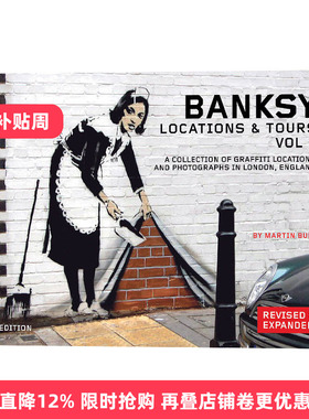 Banksy Locations and Tours Volume 1 班克西涂鸦点和旅游指南 卷1 英国街头艺术家Banksy涂鸦作品 摄影集