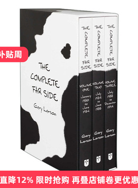 The Complete Far Side  远端漫画 3册全集盒装 黑色幽默 盖里拉森进口原版英文书籍