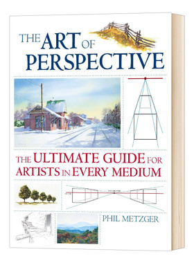 英文原版 The Art of Perspective 美国绘画透视完全教程 艺术技巧 Phil Metzger 英文版 进口原版英文书籍