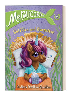 英文原版 Mermicorns 04 Sniffles and Surprises 美人鱼独角兽系列4 抽泣与惊喜 儿童冒险魔法主题章节桥梁书 Sudipta Bard英文版