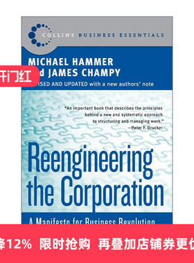 英文原版 Reengineering the Corporation 企业再造 迈克尔·哈默 英文版 进口英语原版书籍